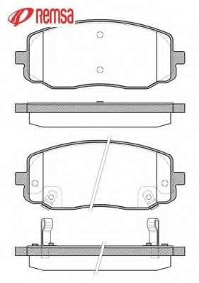 Комплект тормозных колодок, дисковый тормоз