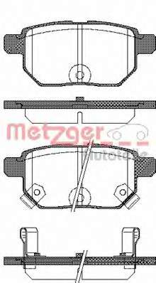 Комплект тормозных колодок, дисковый тормоз