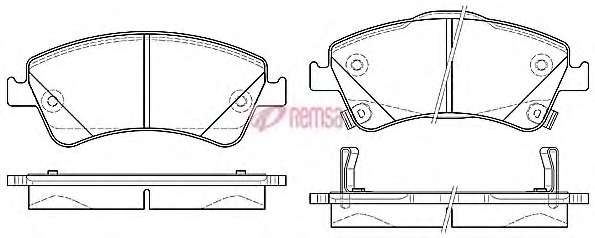 Комплект тормозных колодок, дисковый тормоз