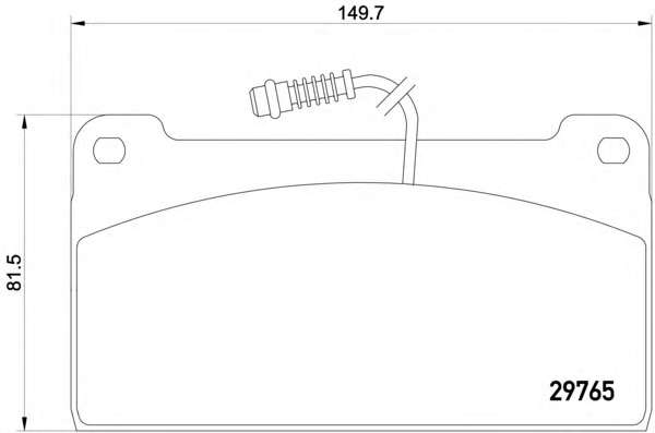 Комплект тормозных колодок, дисковый тормоз