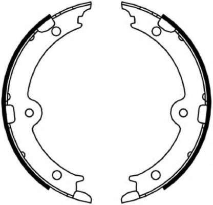 Комплект тормозных колодок, стояночная тормозная система