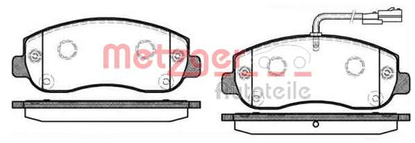 Комплект тормозных колодок, дисковый тормоз