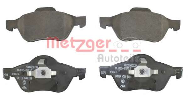 Комплект тормозных колодок, дисковый тормоз