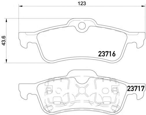 BEHR / HELLA, 8DB 355 009-181, Комплект тормозных колодок, дисковый тормоз