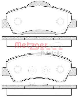 Комплект тормозных колодок, дисковый тормоз