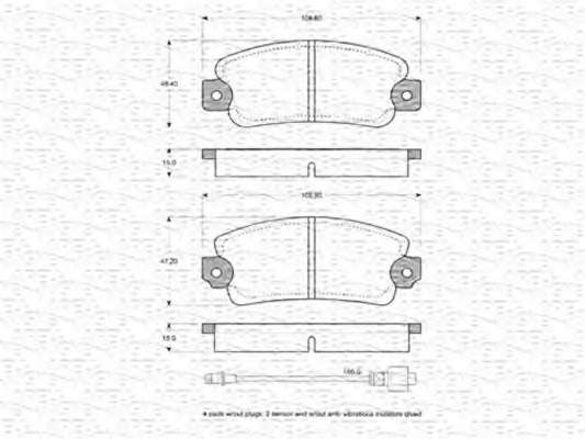Комплект тормозных колодок, дисковый тормоз