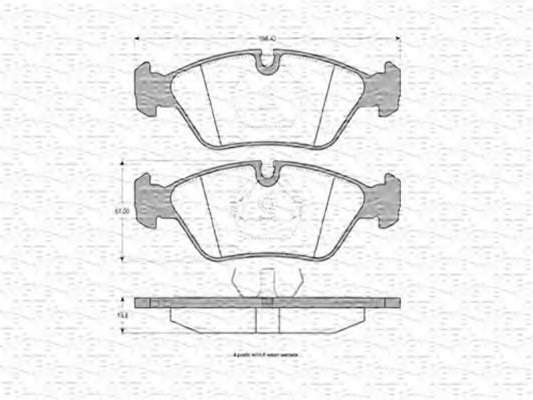 Комплект тормозных колодок, дисковый тормоз