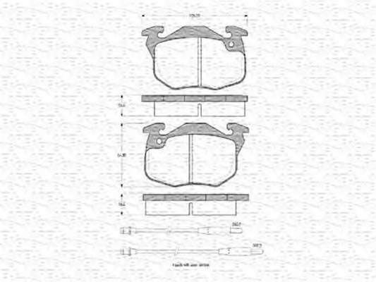 Комплект тормозных колодок, дисковый тормоз
