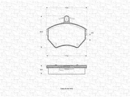 Комплект тормозных колодок, дисковый тормоз
