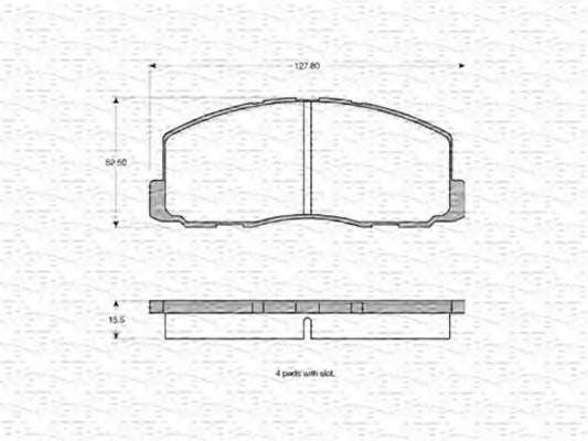Комплект тормозных колодок, дисковый тормоз