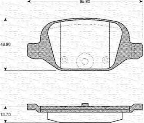 Комплект тормозных колодок, дисковый тормоз