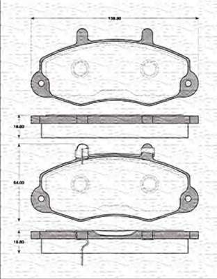 Комплект тормозных колодок, дисковый тормоз