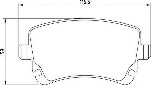Комплект тормозных колодок, дисковый тормоз