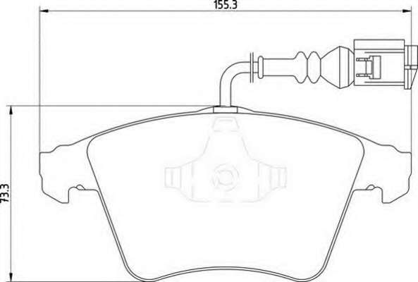 Комплект тормозных колодок, дисковый тормоз