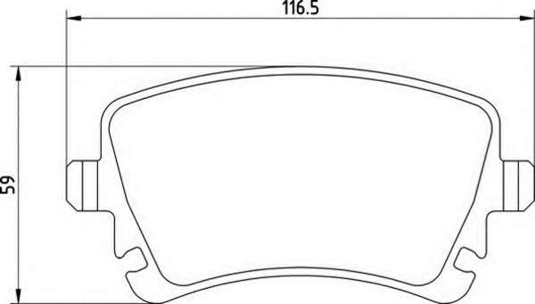 Комплект тормозных колодок, дисковый тормоз
