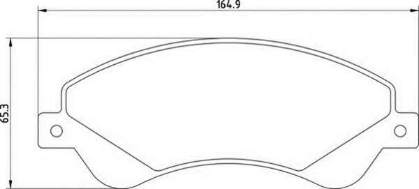 Комплект тормозных колодок, дисковый тормоз