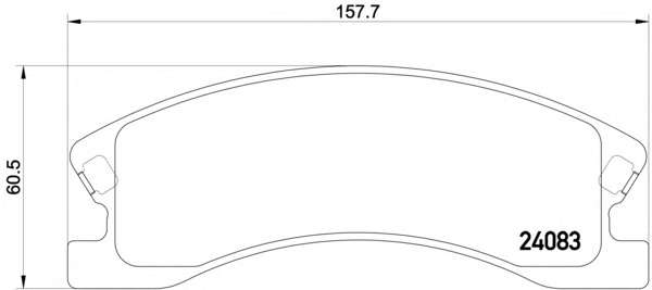 Гальмівні колодки дискові перед. Jeep Grand Cherokee 00-