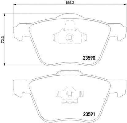 Комплект тормозных колодок, дисковый тормоз