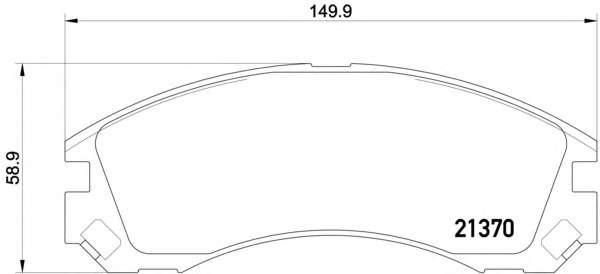 Комплект тормозных колодок, дисковый тормоз