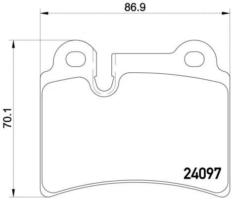 Комплект тормозных колодок, дисковый тормоз