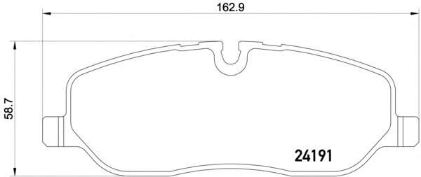 Комплект тормозных колодок, дисковый тормоз