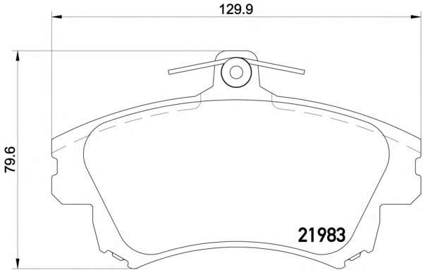 Комплект тормозных колодок, дисковый тормоз