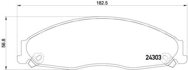 Комплект тормозных колодок, дисковый тормоз