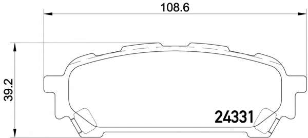 Комплект тормозных колодок, дисковый тормоз