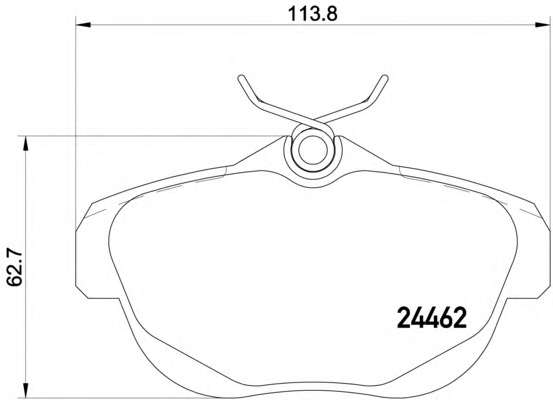 Комплект тормозных колодок, дисковый тормоз