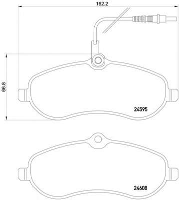 Комплект тормозных колодок, дисковый тормоз