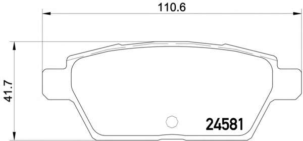 Комплект тормозных колодок, дисковый тормоз