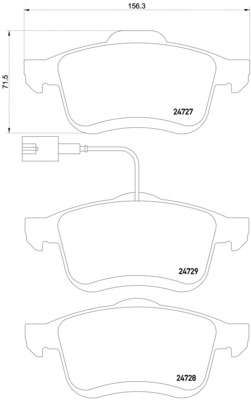 Комплект тормозных колодок, дисковый тормоз