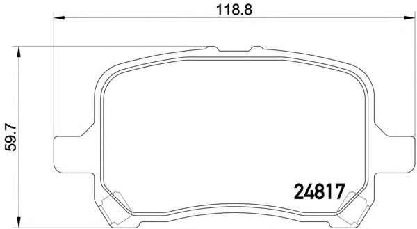 Комплект тормозных колодок, дисковый тормоз
