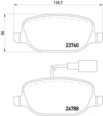 Комплект тормозных колодок, дисковый тормоз