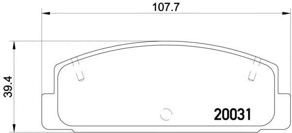 Колодки гальмівні дискові комплект задні