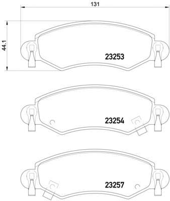 Комплект тормозных колодок, дисковый тормоз