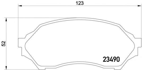 Комплект тормозных колодок, дисковый тормоз