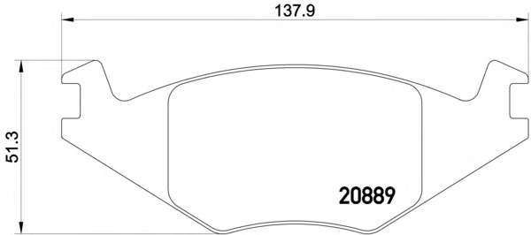 Комплект тормозных колодок, дисковый тормоз
