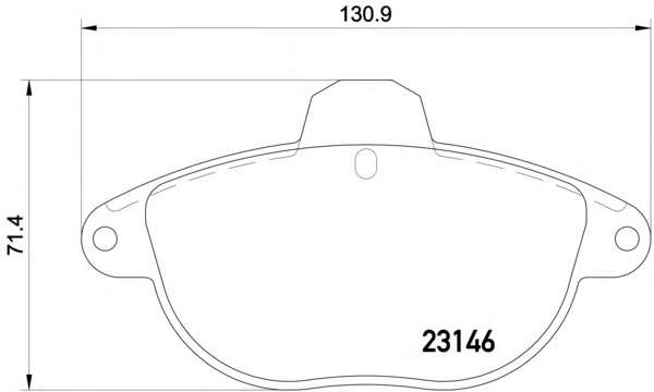Комплект тормозных колодок, дисковый тормоз