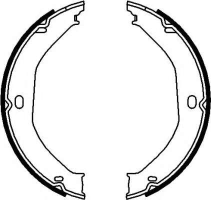 Комплект тормозных колодок, стояночная тормозная система