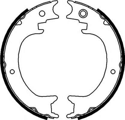 Комплект тормозных колодок, стояночная тормозная система
