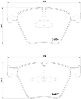 Гальмівні колодки дискові перед. BMW 5GT, 7 F01 09.09-