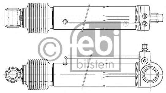 Опрокидывающий цилиндр, кабина
