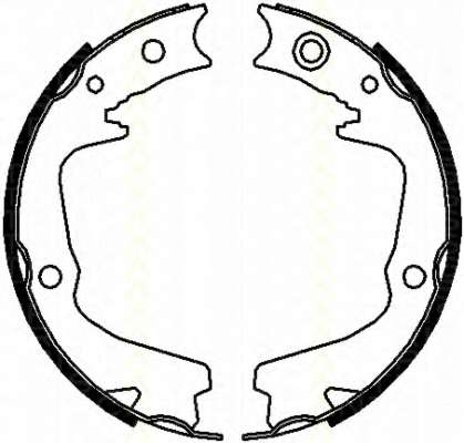 Комплект тормозных колодок, стояночная тормозная система