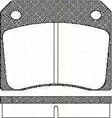 Комплект тормозных колодок, дисковый тормоз