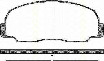 Комплект тормозных колодок, дисковый тормоз