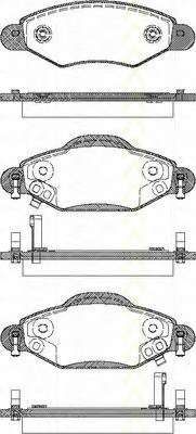 Комплект тормозных колодок, дисковый тормоз