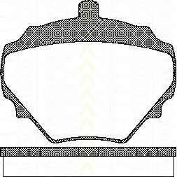 Комплект тормозных колодок, дисковый тормоз