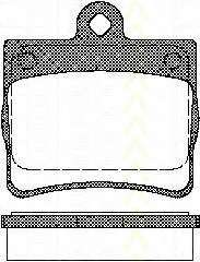 Колодки гальмівні задні