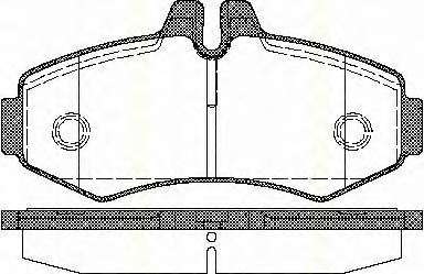 Комплект тормозных колодок, дисковый тормоз